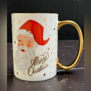 Rifle Paper Santa Claus Christmas Porcelain Mug